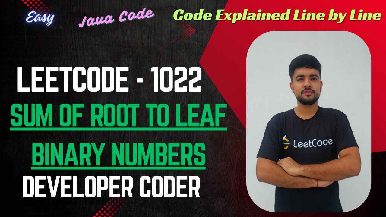 Sum of Root To Leaf Binary Numbers | LeetCode 1022 | Java Code | Developer Coder