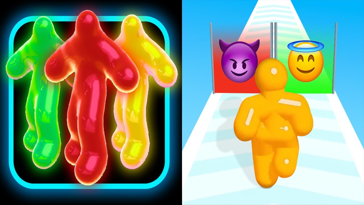 Blob Runner 3D Night Run VS Tall Man Run Android iOS Gameplay