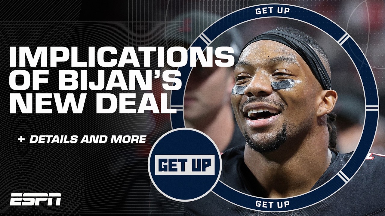 How Bijan Robinson&rsquo;s new contract changes &lsquo;EVERYTHING IN THE NFL!&rsquo; 😳 | Get Up