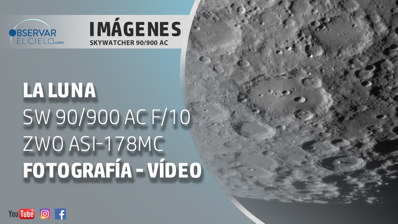 La Luna con Skywatcher AC 90/900