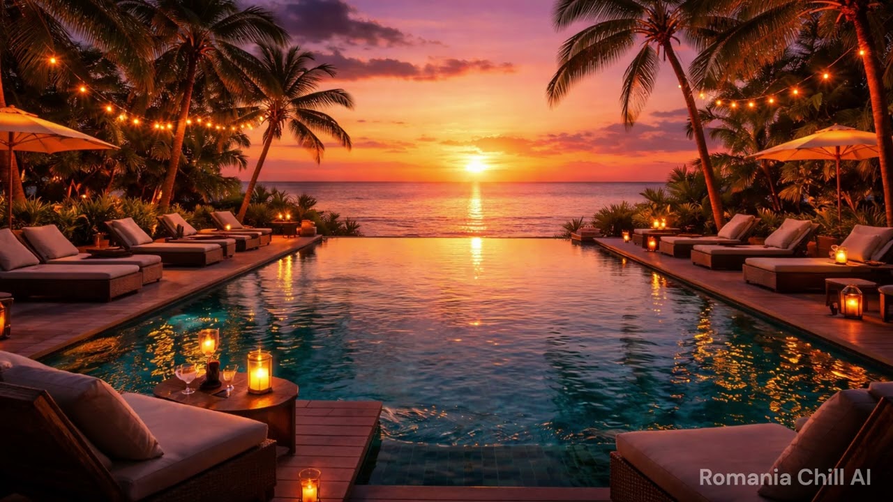 Tropical Chillout Deep - Ultimate Sunset Lounge Mix | Poolside Paradise & Night Drive Vibes