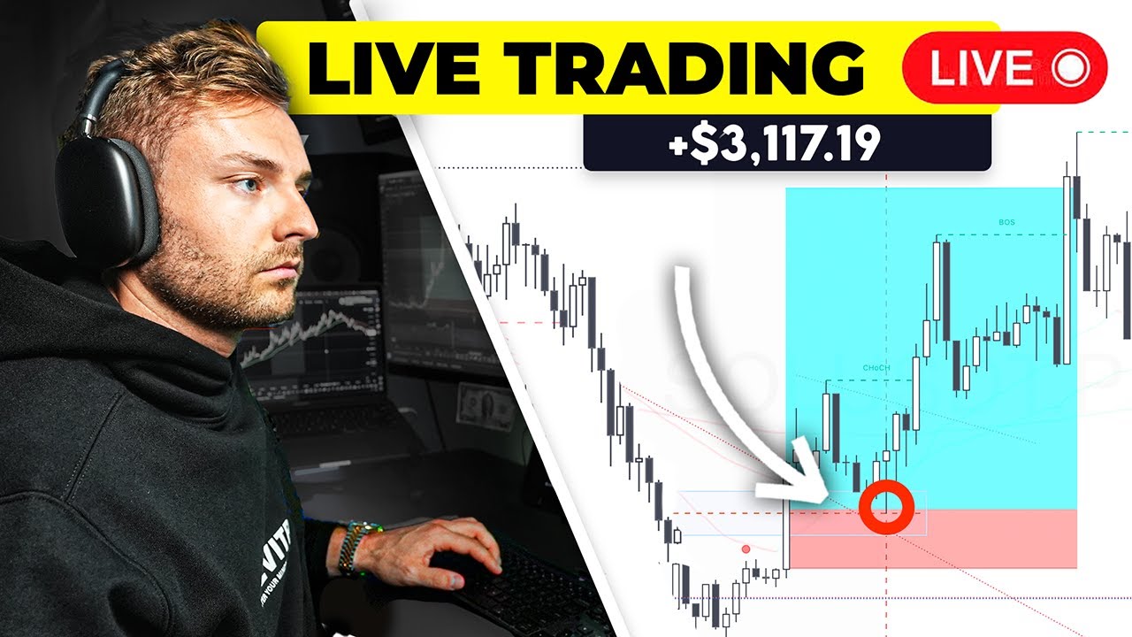LIVE DAY TRADING - (PULLED OUT A WIN)