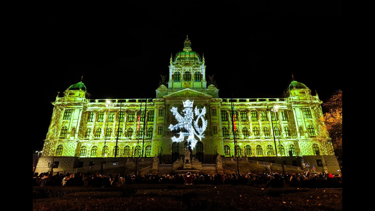 XLAB Projection Mapping - Velvet Revolution Anniversary. National Museum Prague.