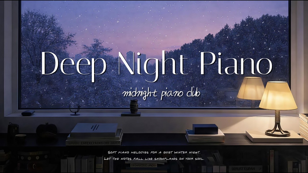 잠 안 오는 겨울 밤, 마음을 차분하게 해주는🌙 조용한 피아노 플레이리스트 | 수면 독서용 BGM | cozy winter piano playlist