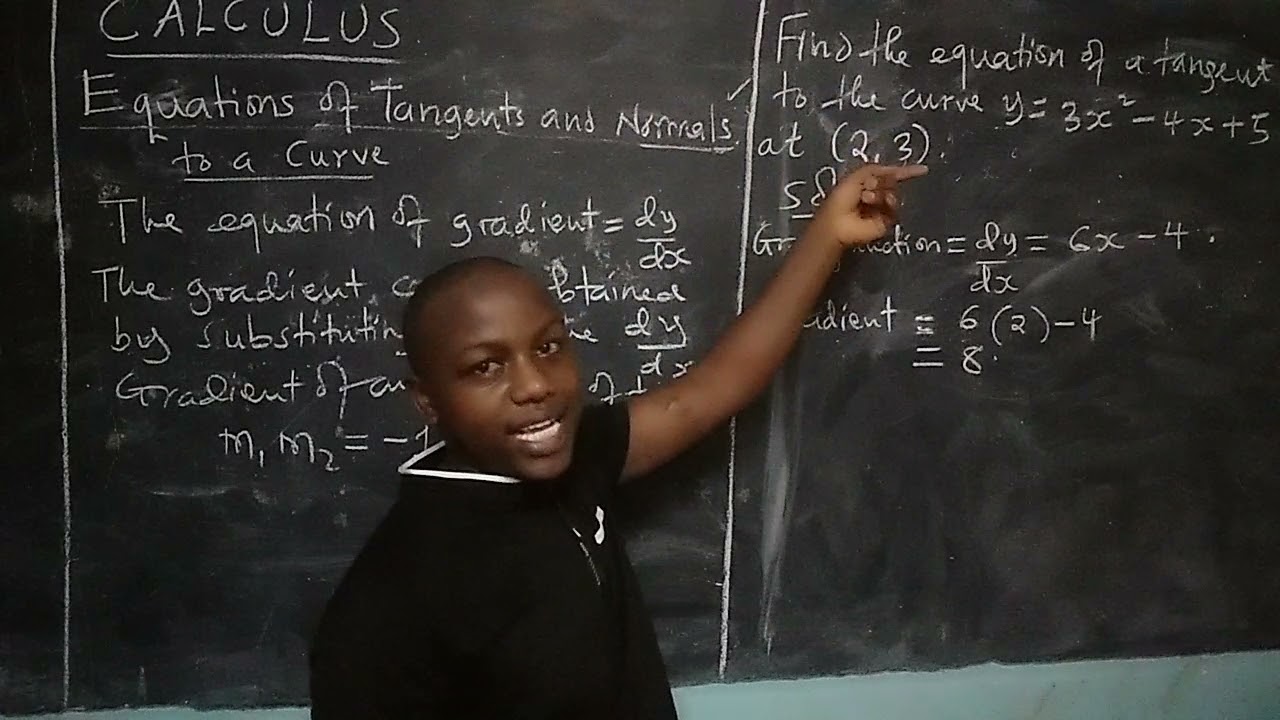 CALCULUS 1. EQUATIONS OF TANGENTS AND NORMALS.