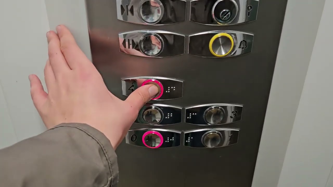 Otis traction traction scenic elevator/lift in Atrium Fashion Hotel, Budapest, Hungary