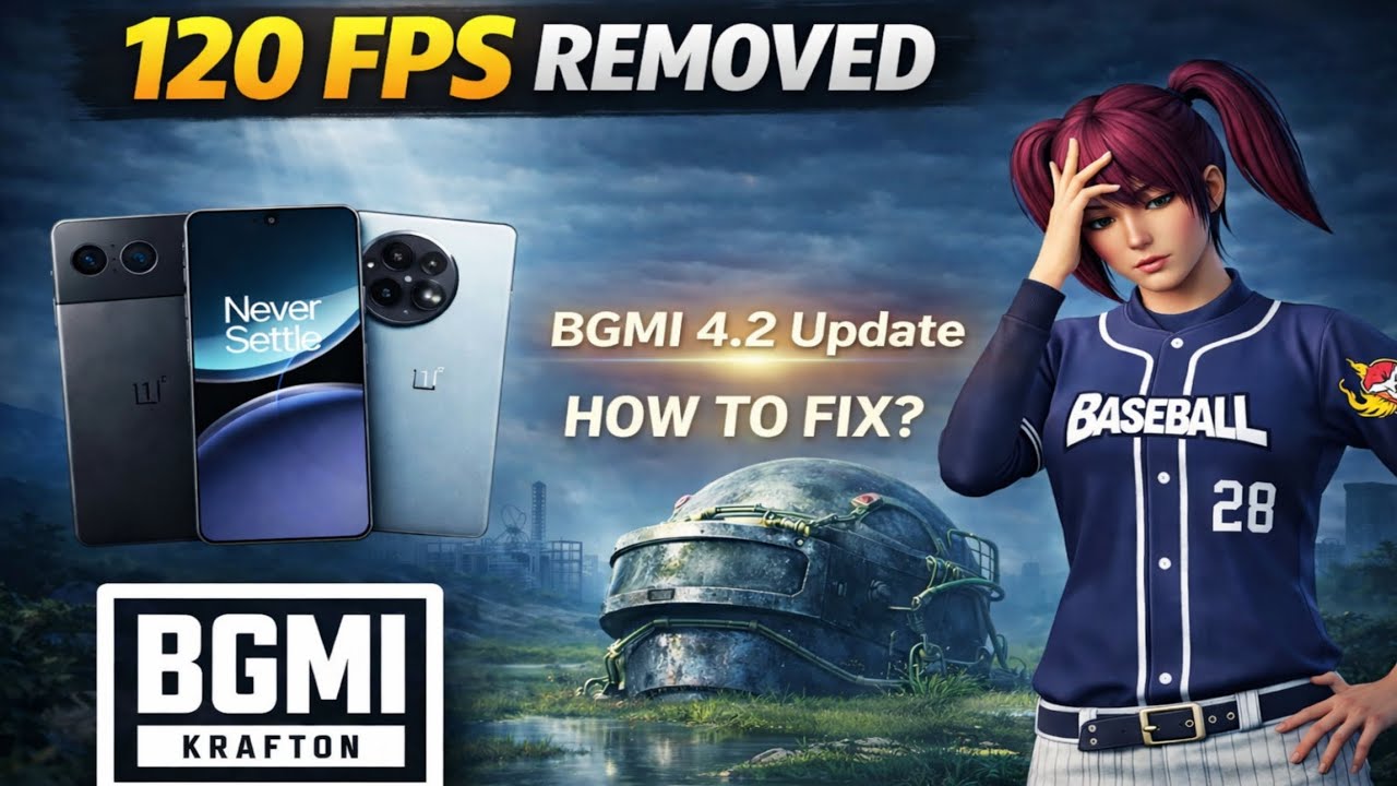 BGMI 4.2 Update | 120 FPS Removed on OnePlus Nord 4 & 11R | How to Fix?
