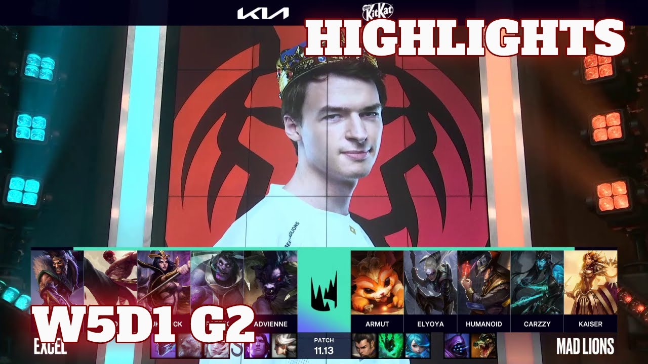 XL vs MAD - Highlights | Week 5 Day 1 S11 LEC Summer 2021 | Excel vs Mad Lions