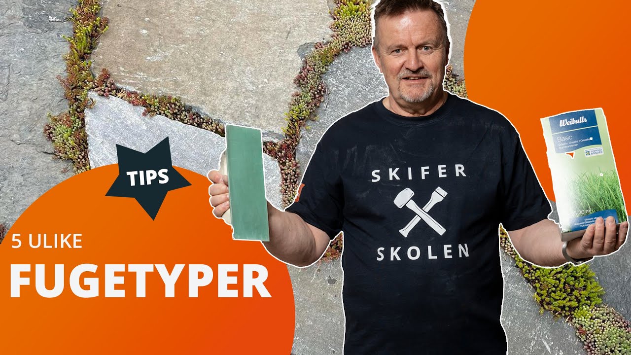 5 ulike fuger til bruddskifer | Minera Skiferskolen