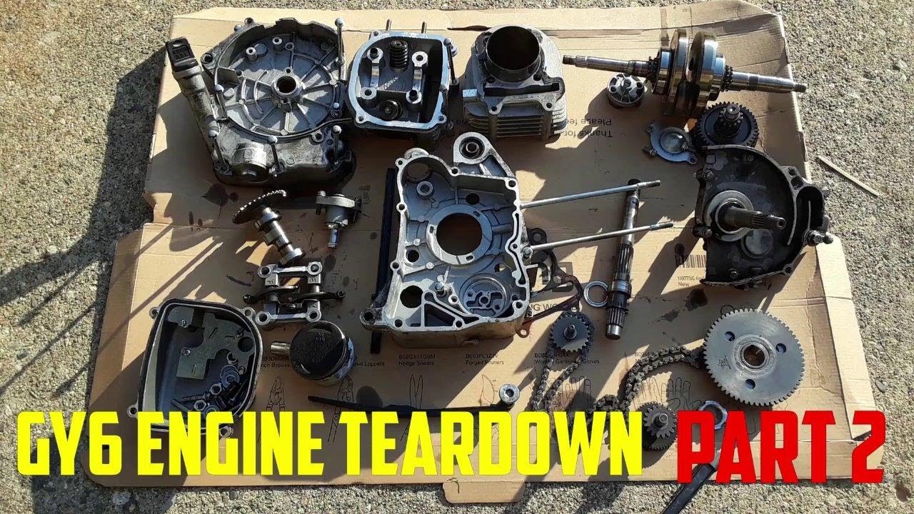 COMPLETE GY6 Engine Teardown / Part 2 of 2 / Hope's Comeback