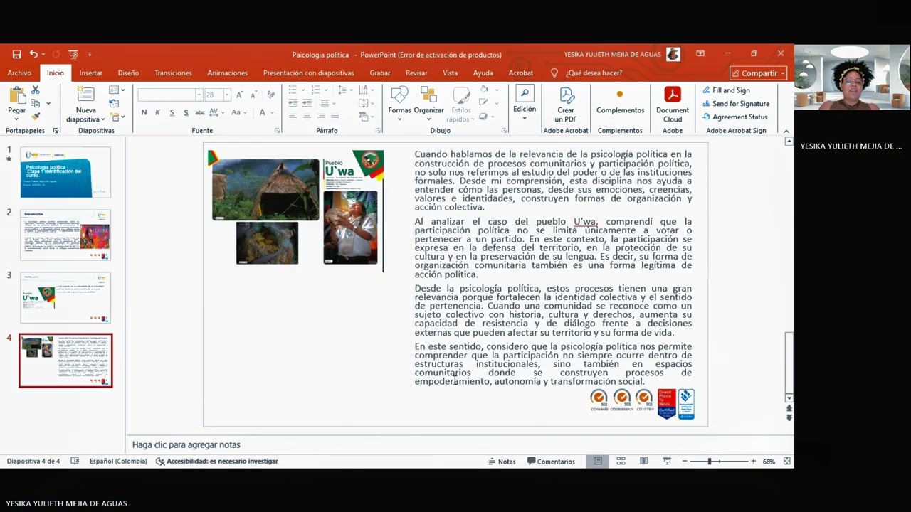 Psicología política - Etapa 1 identificación del curso 