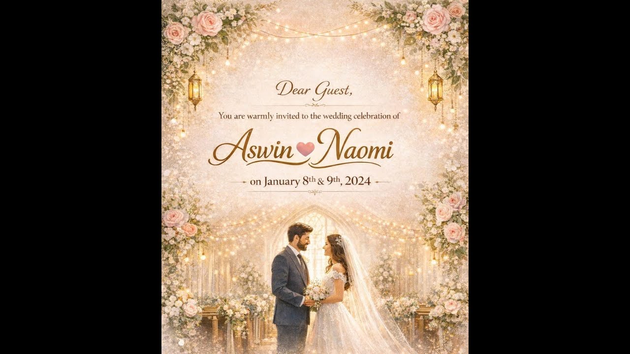 Aswin weds Naomi