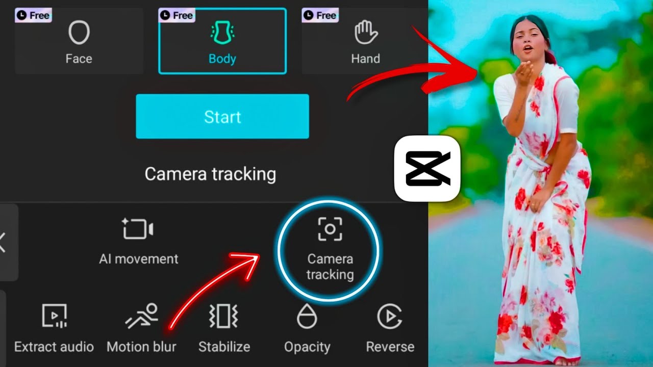 Camera Tracking Video Editing In Capcut | Face Tracking Video Editing | Camera Shake Effect.