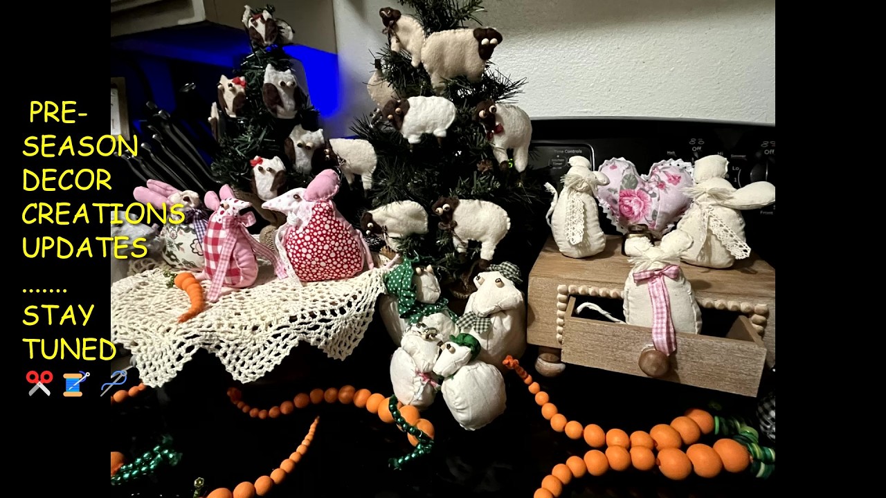 PRE-SEASON DECOR CREATIONS UPDATES🧵STAY TUNED FOR MORE CRAFTING GOINGS-ON / THERAPEUTIC CLUTTER✂️