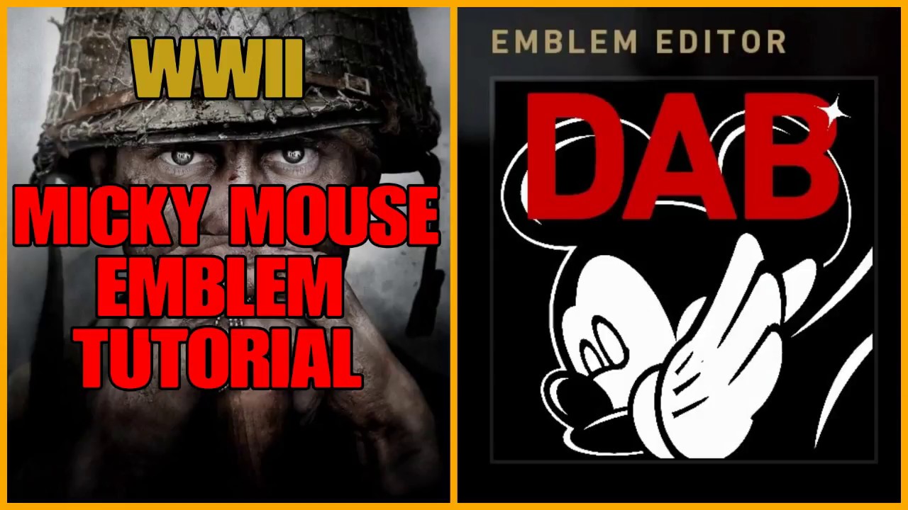 Call of Duty WW2 Funny DAB Mickey Mouse Emblem Tutorial