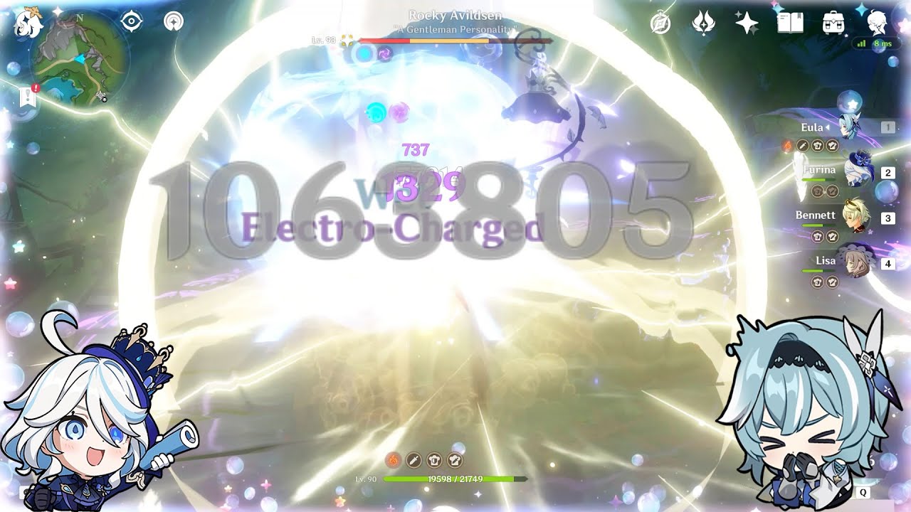 Eula 1M at C0 with Wolf's Gravestone!