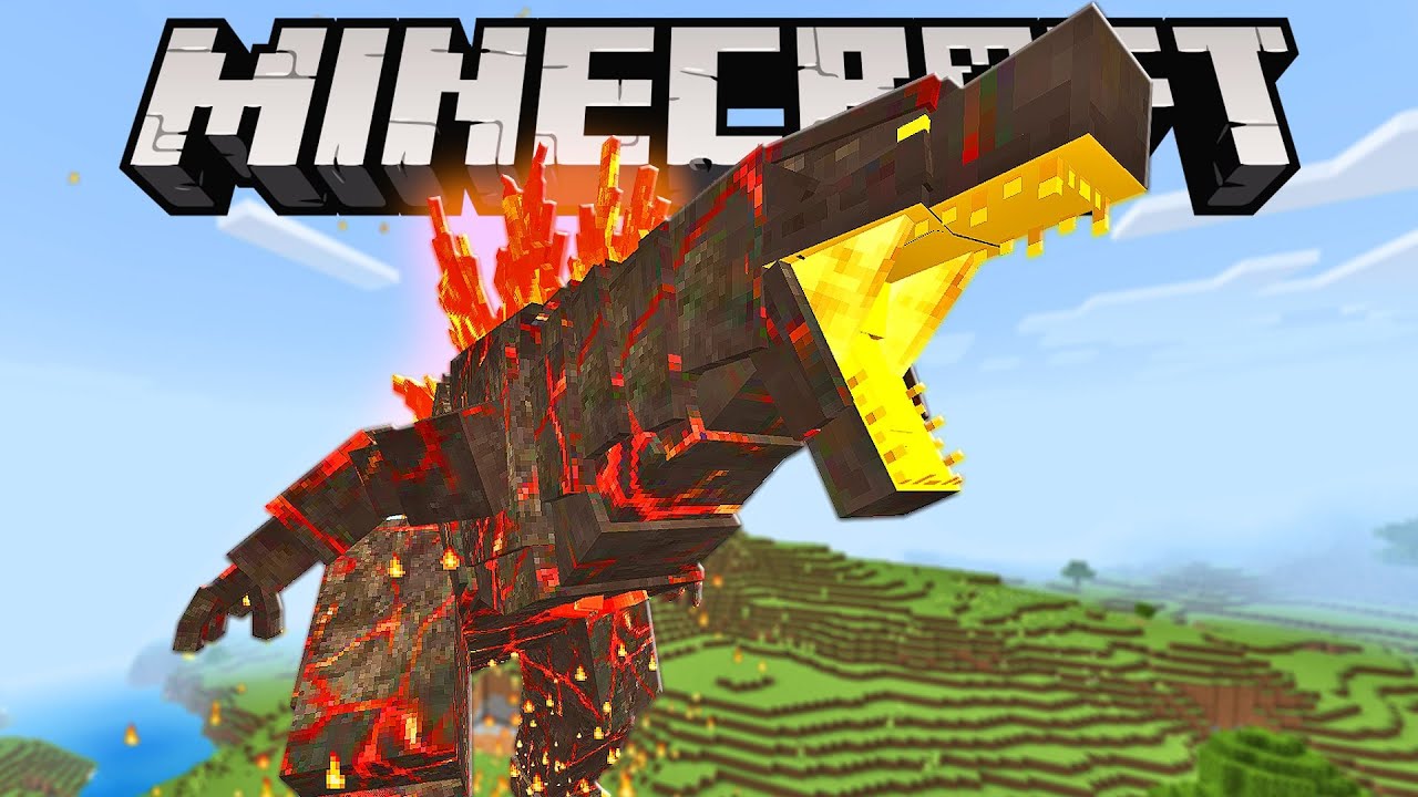 NOVO BURNING GODZILLA 2021! O MAIS FORTE de TODOS no Minecraft