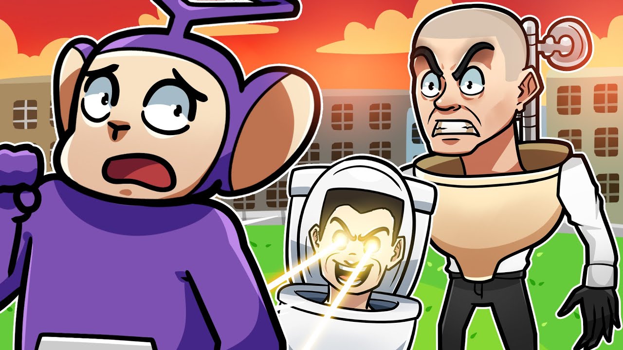 SKIBIDI TOILET IS COMING FOR ME! | Tinky Winky Plays: Roblox Skibidi Toilet Siege Defense