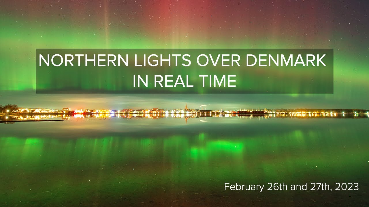 Pulsating Aurora over Denmark in Real Time - 50 minutes of crazy show in the night sky 🌌