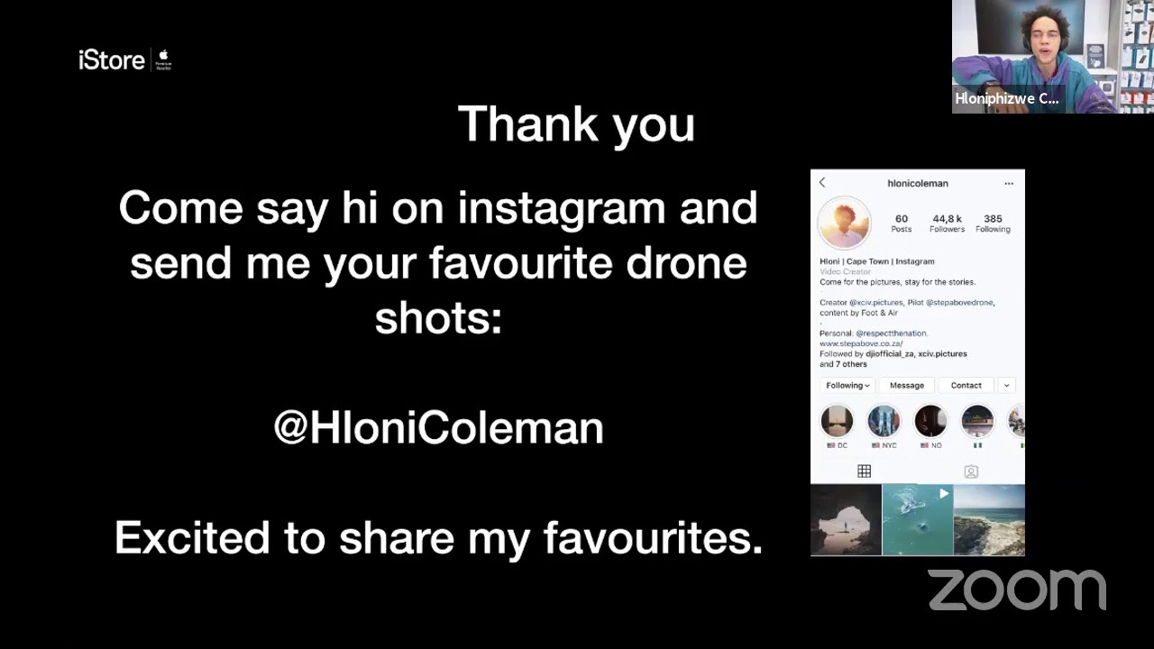 Learn all about the whole DJI Mavic family and capturing great video and photos with Hloni Coleman