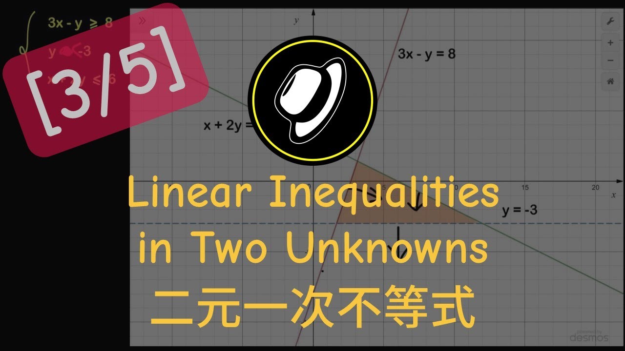 二元一次不等式 | Linear Inequalities in Two Unknowns