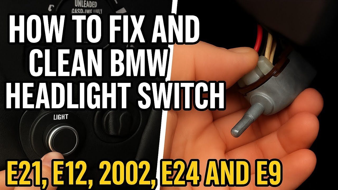 How to Fix and Clean BMW Headlight Switch | E21, E12, 2002, E24 and E9