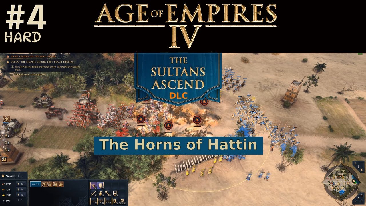 Age of Empires 4 - The Sultans Ascend DLC #4 - The Horns of Hattin (HARD)