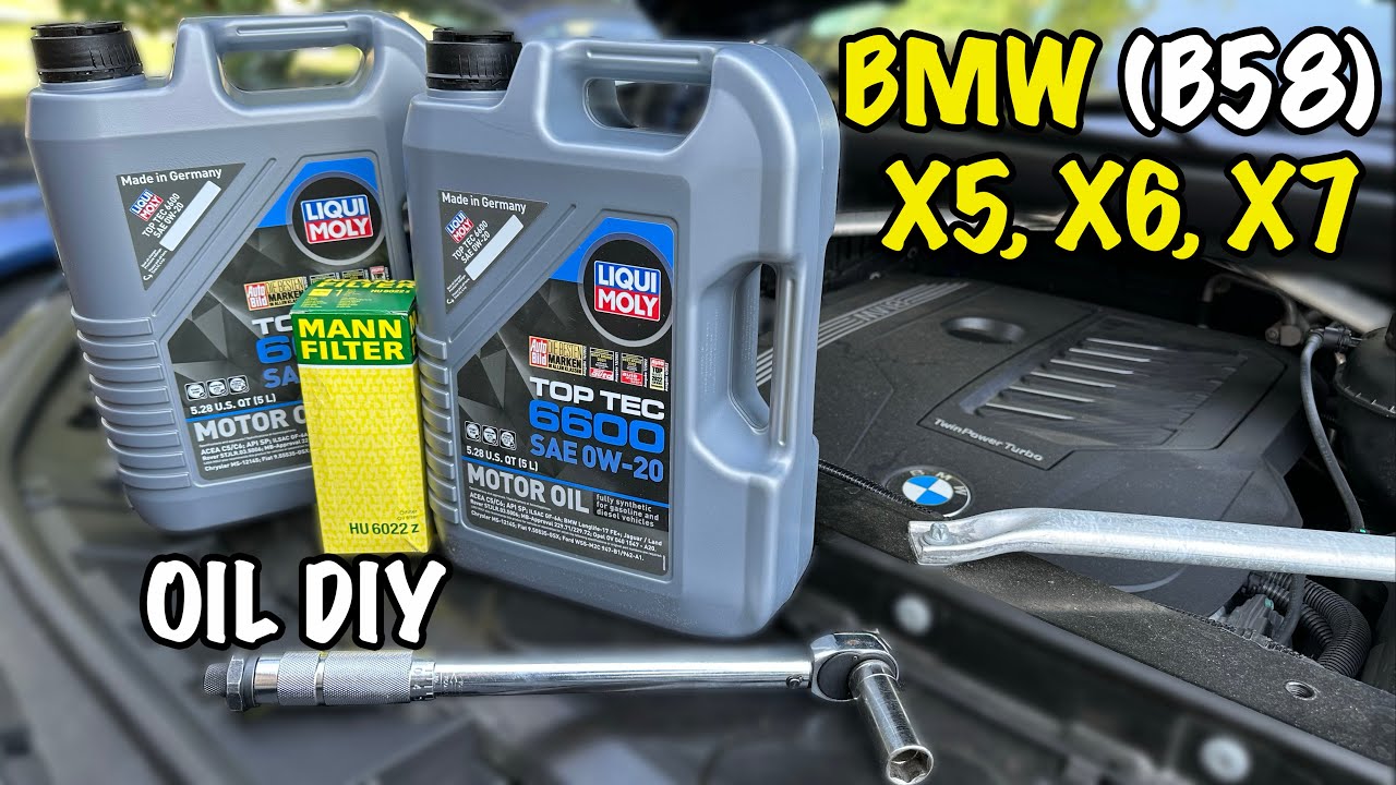 BMW X5, X6, X7 (B58) Engine Oil Change DIY