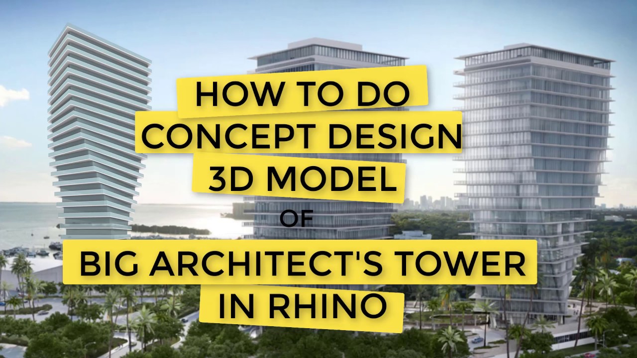 How to do CONCEPT DESIGN -BIG's Twisted Tower in Rhino - 6 minutes (Beginner Rhino Tutorial)