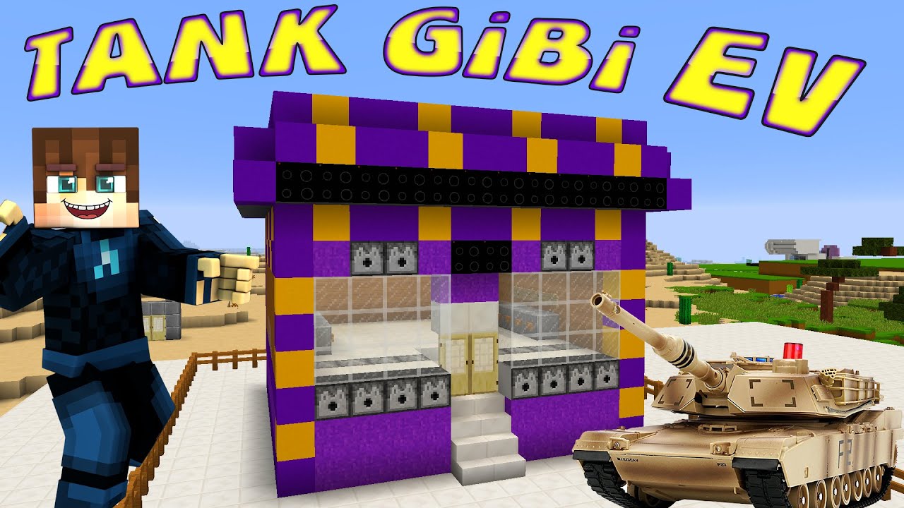 MINECRAFT'TA TANK GİBİ EV YAPTIK - Abuzi Minecraft Videoları