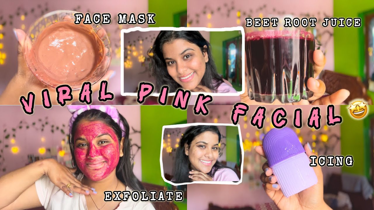 Trying Out *Viral Pink Facial * At Home 🩷|| The Results Shocked Me 🤯 || Spicy Siblings 🔥
