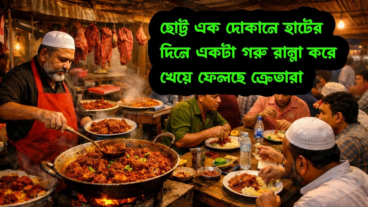 এমন রান্না হয়তো অনেকেই খায়নি || সুস্বাদু গরুর মাংস রান্না করে ছোট্ট দোকানি এখন কোটিপতি