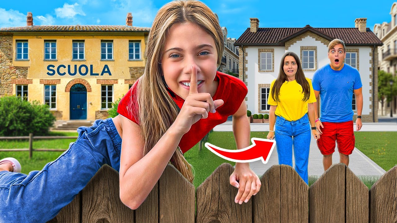 GIADA SCAPPA DI CASA PER SALTARE IL PRIMO GIORNO DI SCUOLA E VA A VIVERE DA DANI E ROBBI!