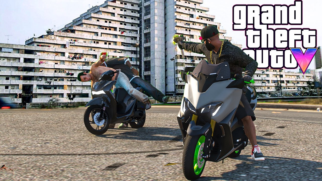 PRIMO OMICIDIO a SCAMPIA in TMAX 560! - GTA 5 MOD VITA DA GANGSTER