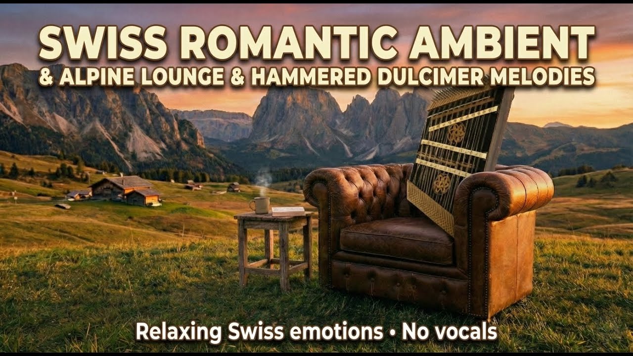 Swiss Romantic Ambient 🏔️✨ | Alpine Lounge & Hackbrett Melodien