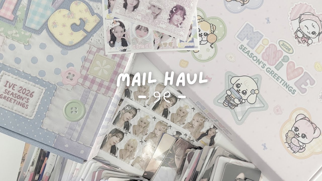 mail haul #25 (rescene, red velvet, ive + etc)