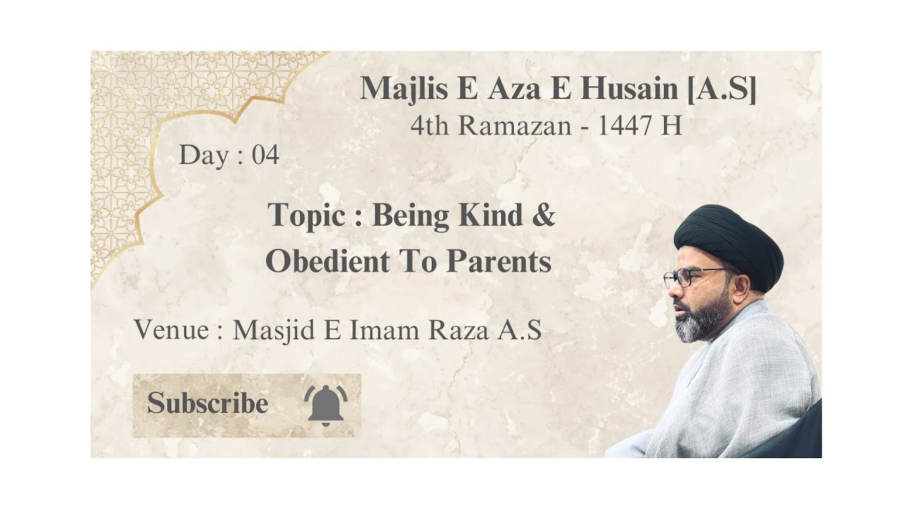 ⚫️Live Majlis E Aza E Husain [A.S] |
