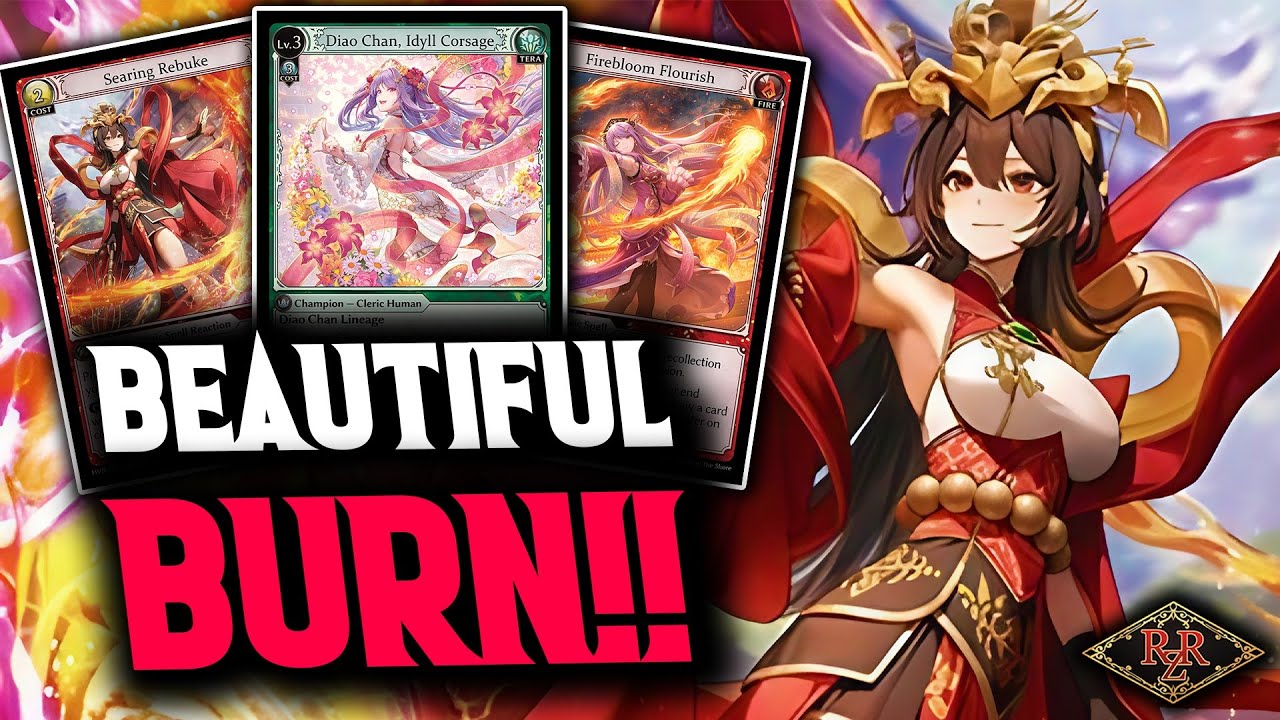 Diao Chan BURN Deck! 🔥🌸 Grand Archive TCG Deck Tech Strategy