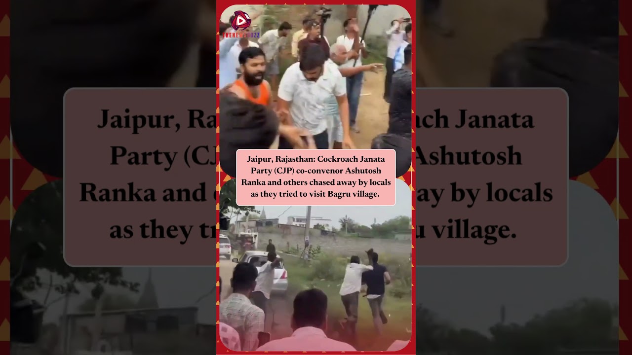 CJP Co-Convenor Ashutosh Ranka Confronted and Chased Away by Locals in Bagru, Jaipur 🚨