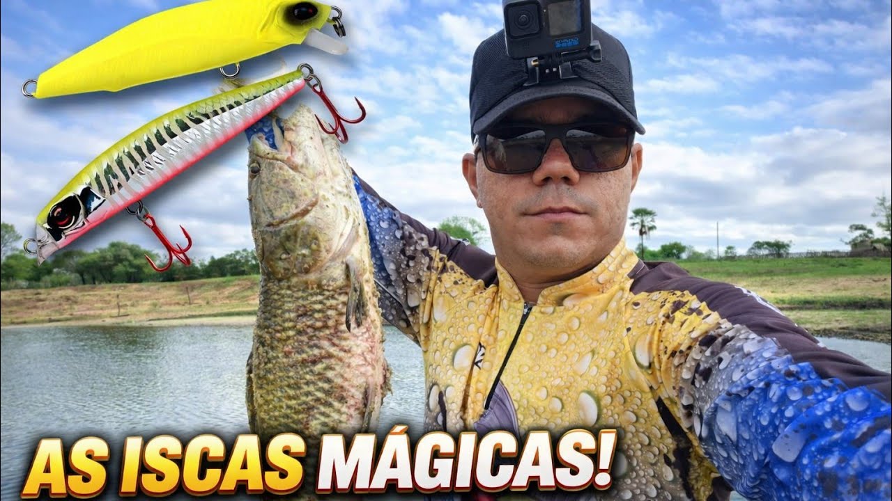 PESCA INSANA DE TRAÍRAS NO AÇUDE DA FAMÍLIA! Testando Raptor Minnow, Rei do Rio N3 e Inna 60 💥 🎣