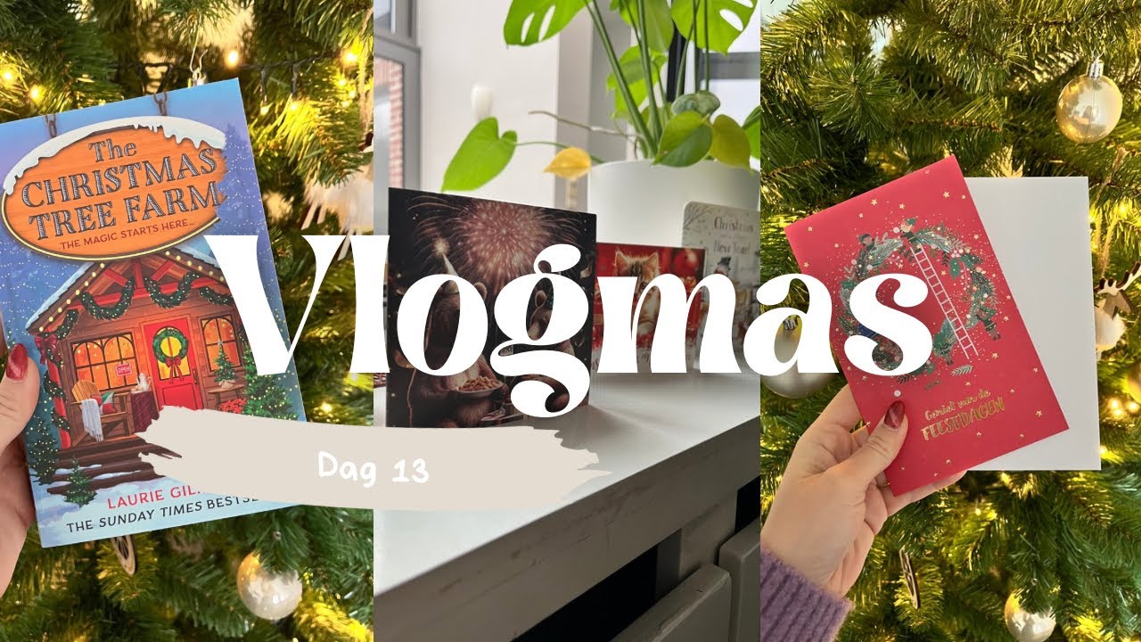 Kerstkaartjes schrijven + boek uitlezen 🎄📚 | VLOGMAS #13 