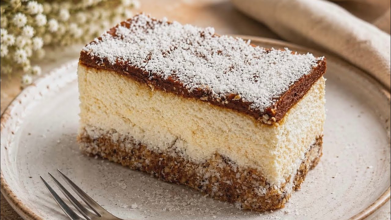 Sirovi kokos kolač sa cikorija kremom | Coconut Cake with Chicory Tastes Like Chocolate (but isn’t!)