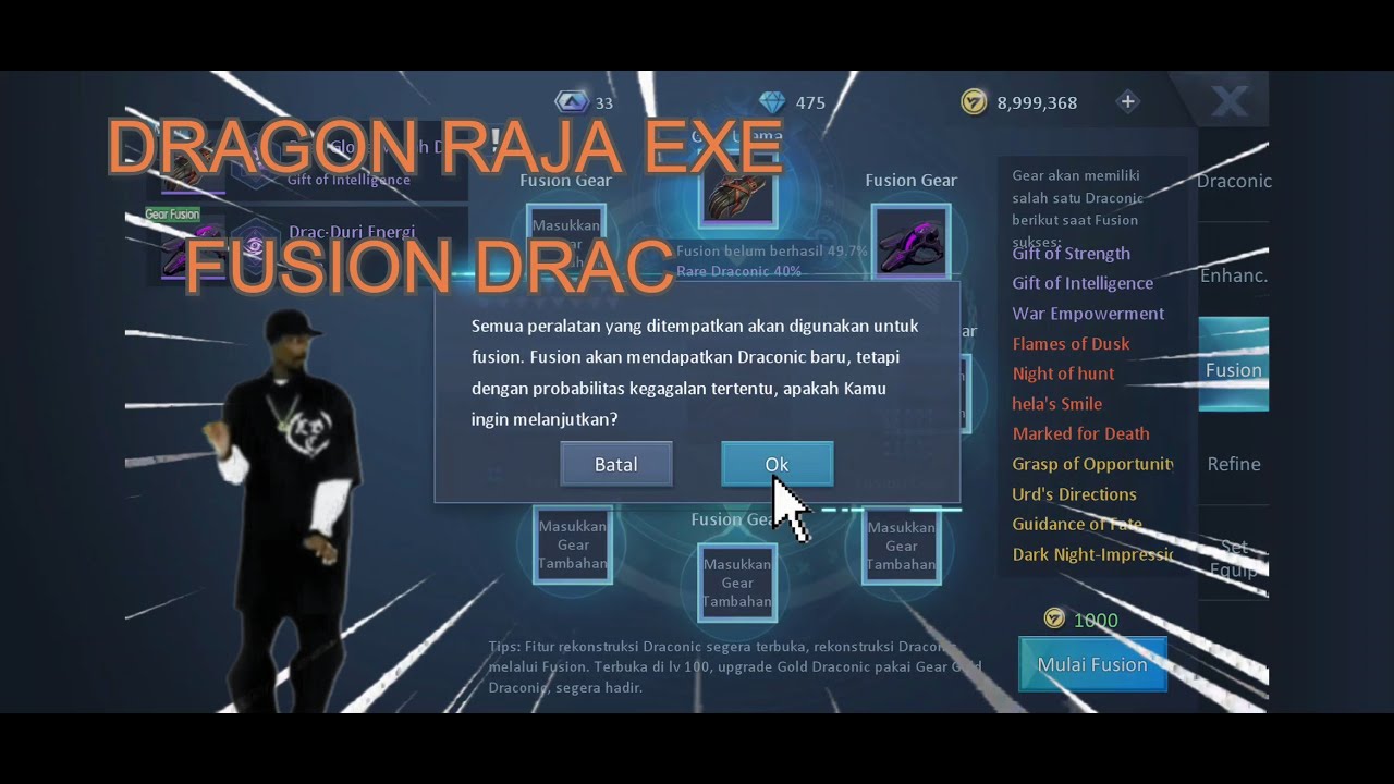 Dragon raja SEA.EXE - Fusion / Merge 2 Drac Ungu Success