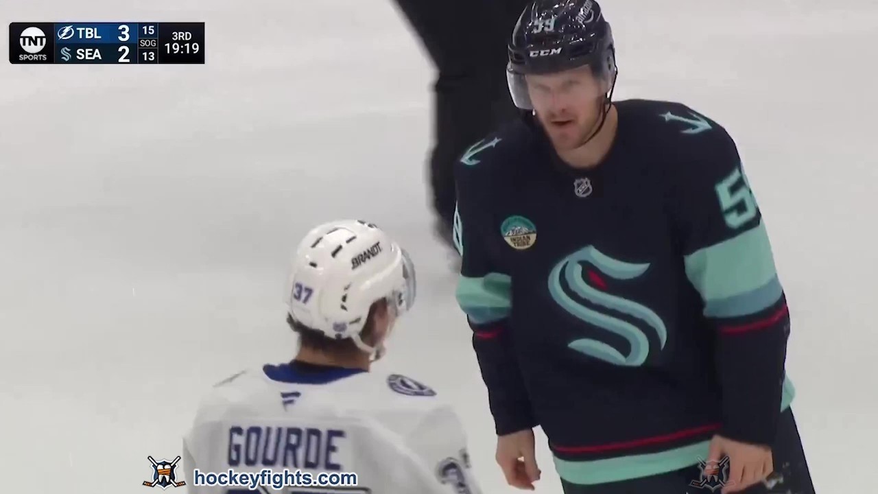 Yanni Gourde vs Ben Meyers | Lightning vs Kraken | Mar 17, 2026