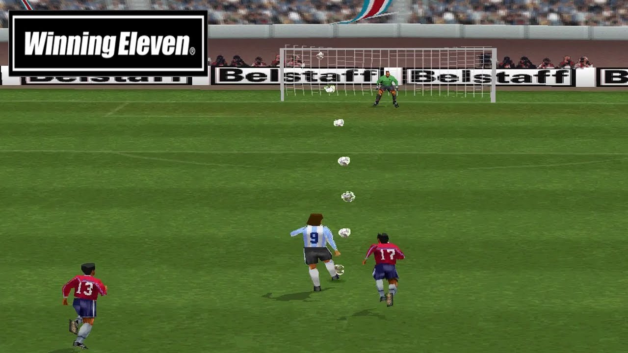 Top 10 Long Shot Goals - Winning Eleven PS1