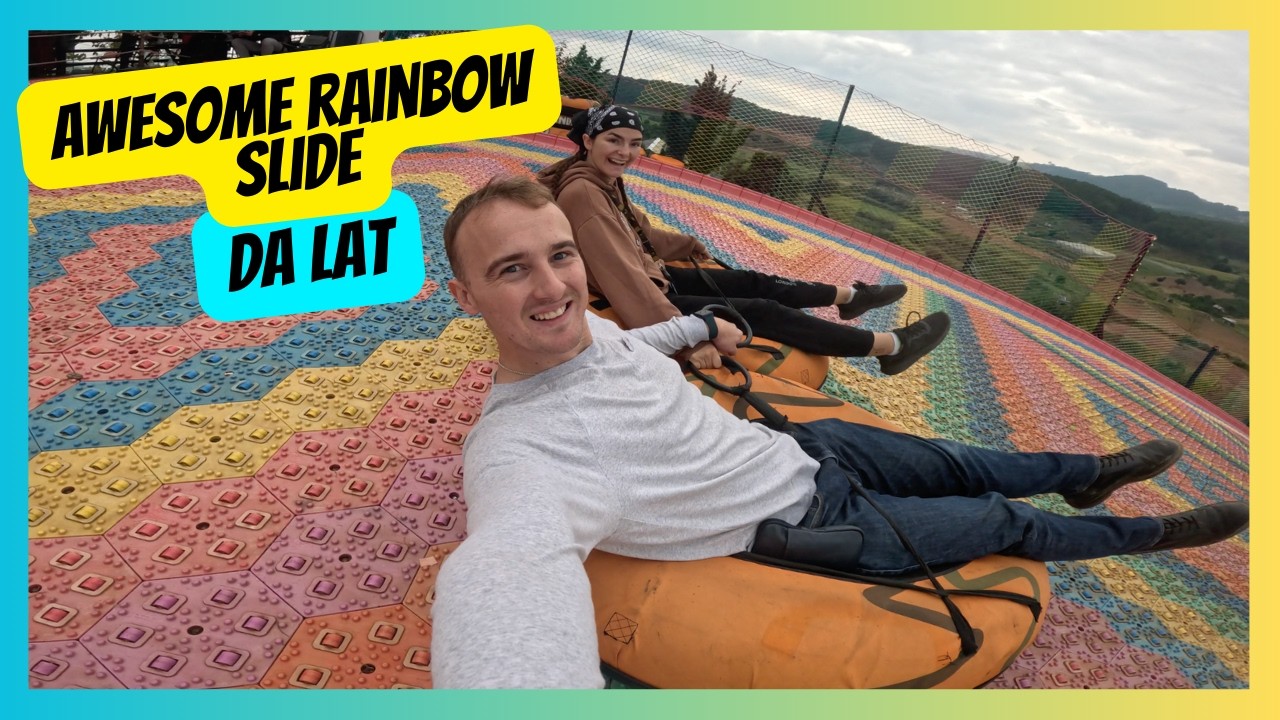 Vietnam's Amazing Rainbow Slide | Mongo Land, Da Lat