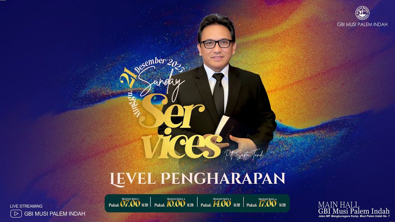 Ibadah Raya 2 : Minggu, 21 Desember 2025 - Pdt. Sapta Tandi - Level Pengharapan