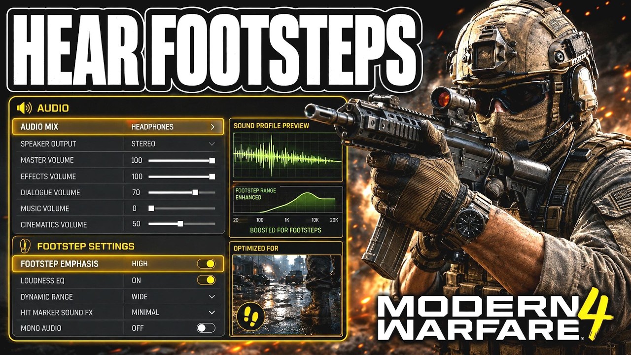 Best Audio Settings To Hear Footsteps In Modern Warfare 4 - Full Guide