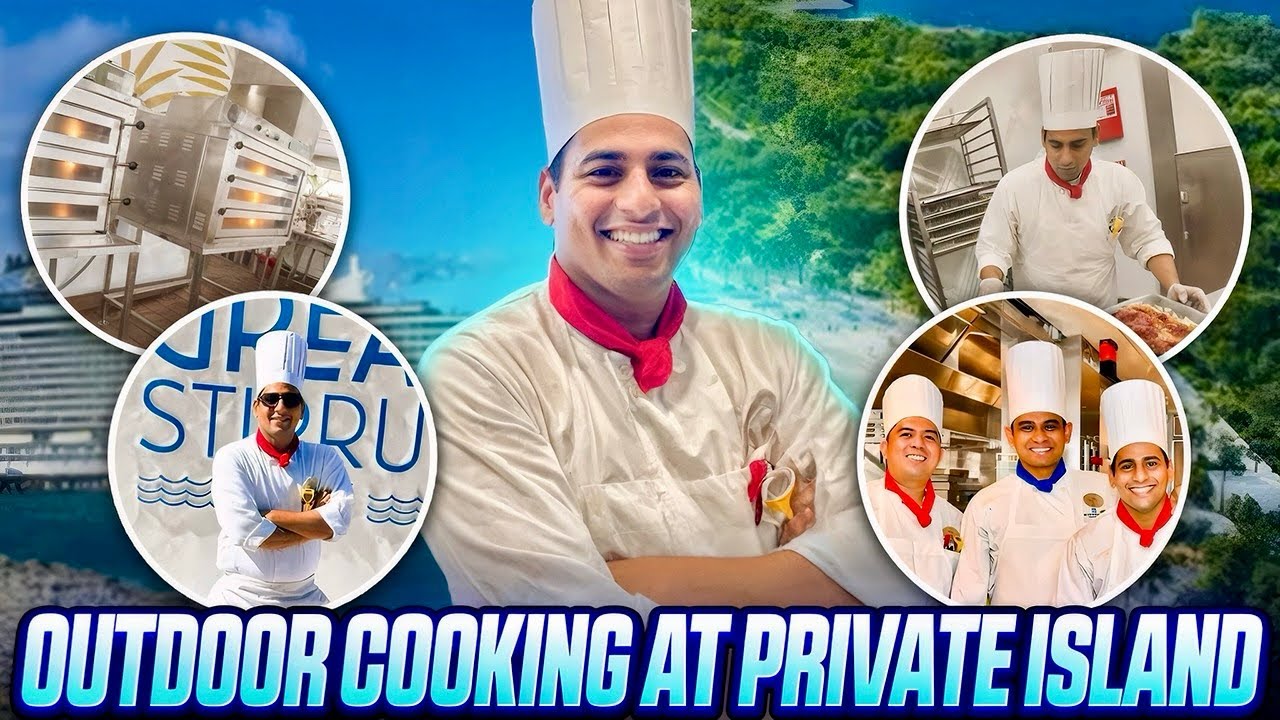 CRUISE SHIP PRIVATE ISLAND 🏝️ COOKING ON PRIVATE ISLAND | theamvlogs @norwegiancruiseline 