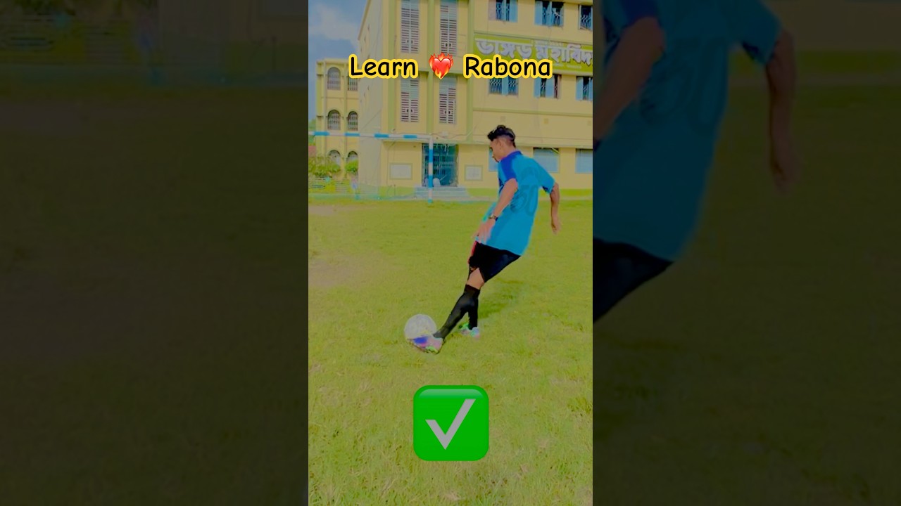 Easy way to learn perfect Rabona (Rabona tutorial @rakeshnjr #shorts #footballshorts